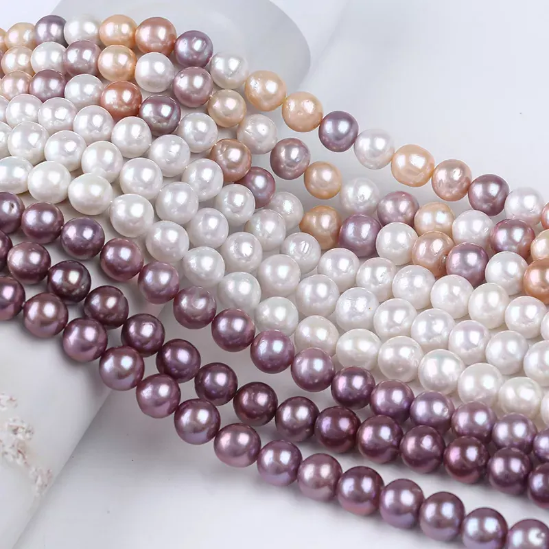 12-13mm AAA Grade Purple Color Round Edison Loose Freshwater Cultured Pearl