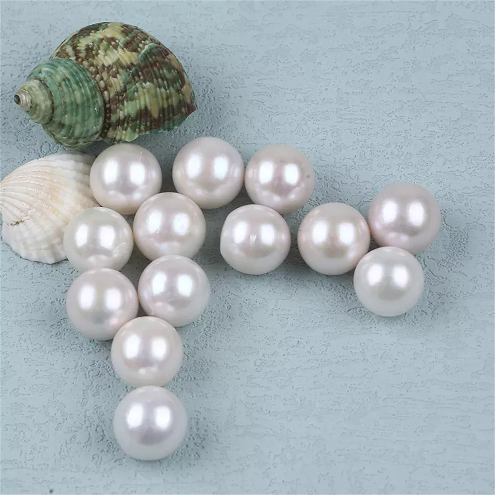 13-14mm 14-15mm AAA Grade Good Quality Luster White Loose Pearl Beads for DIY or Necklace or earrings