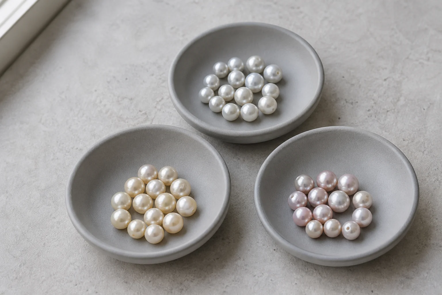Freshwater Pearl Overtone Guide: Rose, Silver and Cream